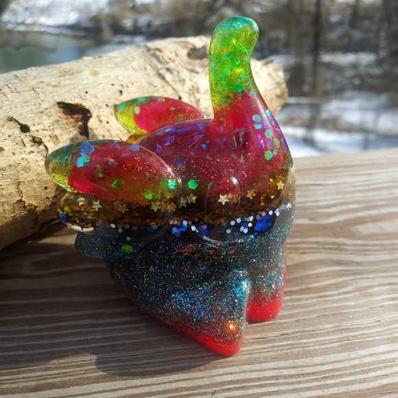 ๐SOLD๐HANDMADE Cute Elephant Resin Art - Picture 11 of 12